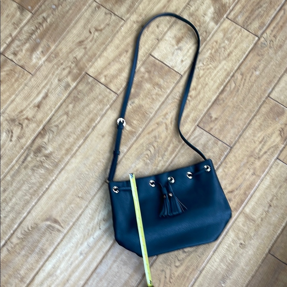 LC Lauren Conrad Black Crossbody Bag with Sleek Design